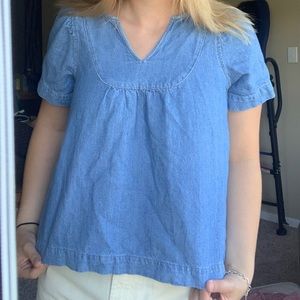 blue vintage top